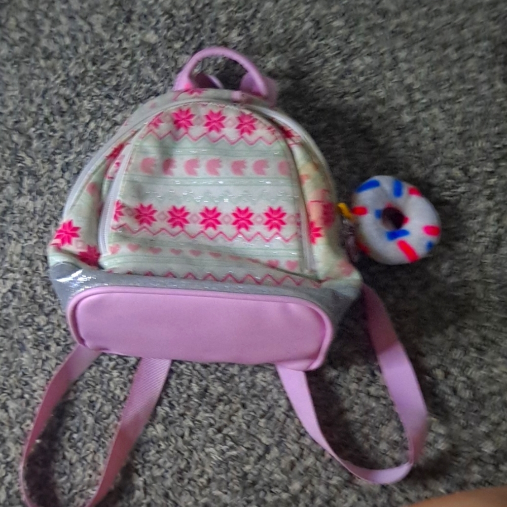 Pink mini backpack